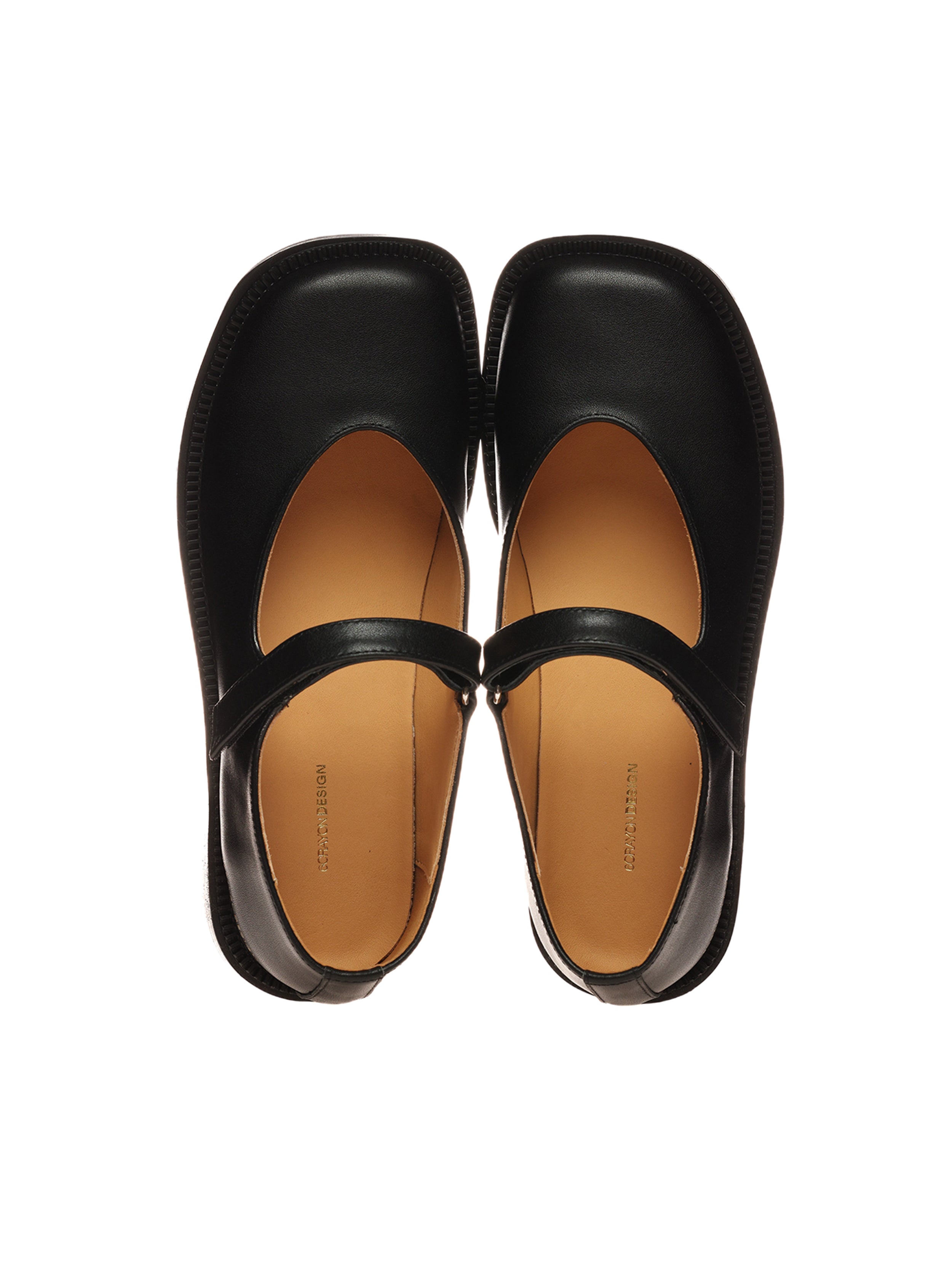 6CRAYON Unisex Black Full-Grain Leather Mary Janes – sixcrayon.com