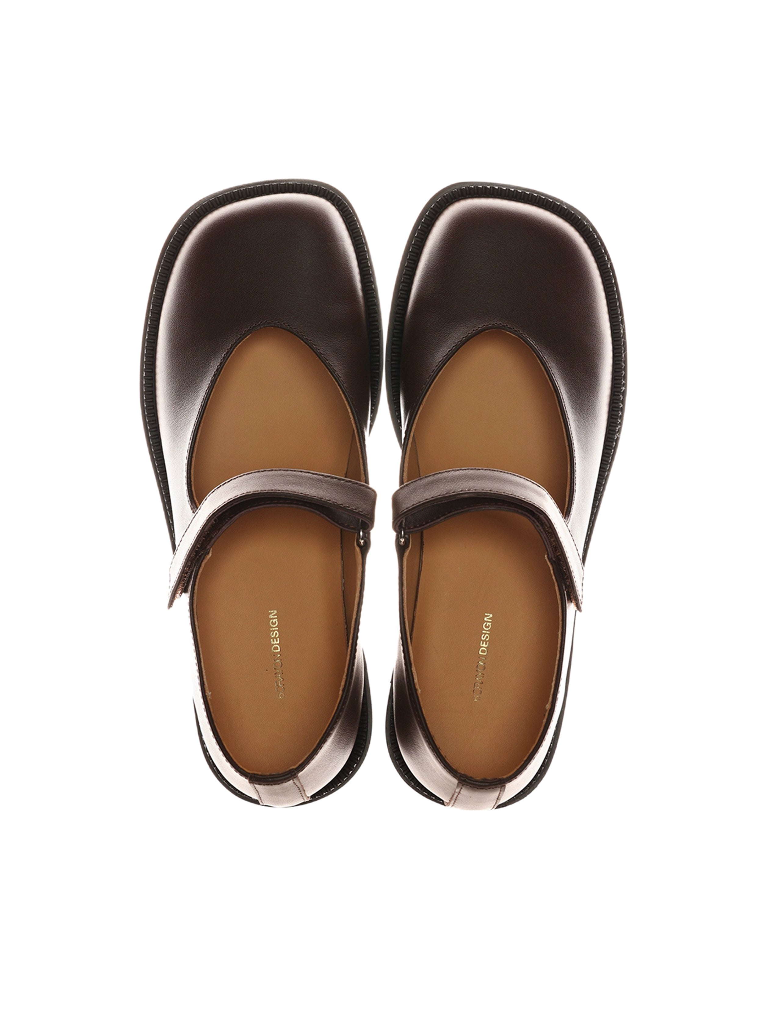 6CRAYON Unisex Brown Full-Grain Leather Mary Janes – sixcrayon.com
