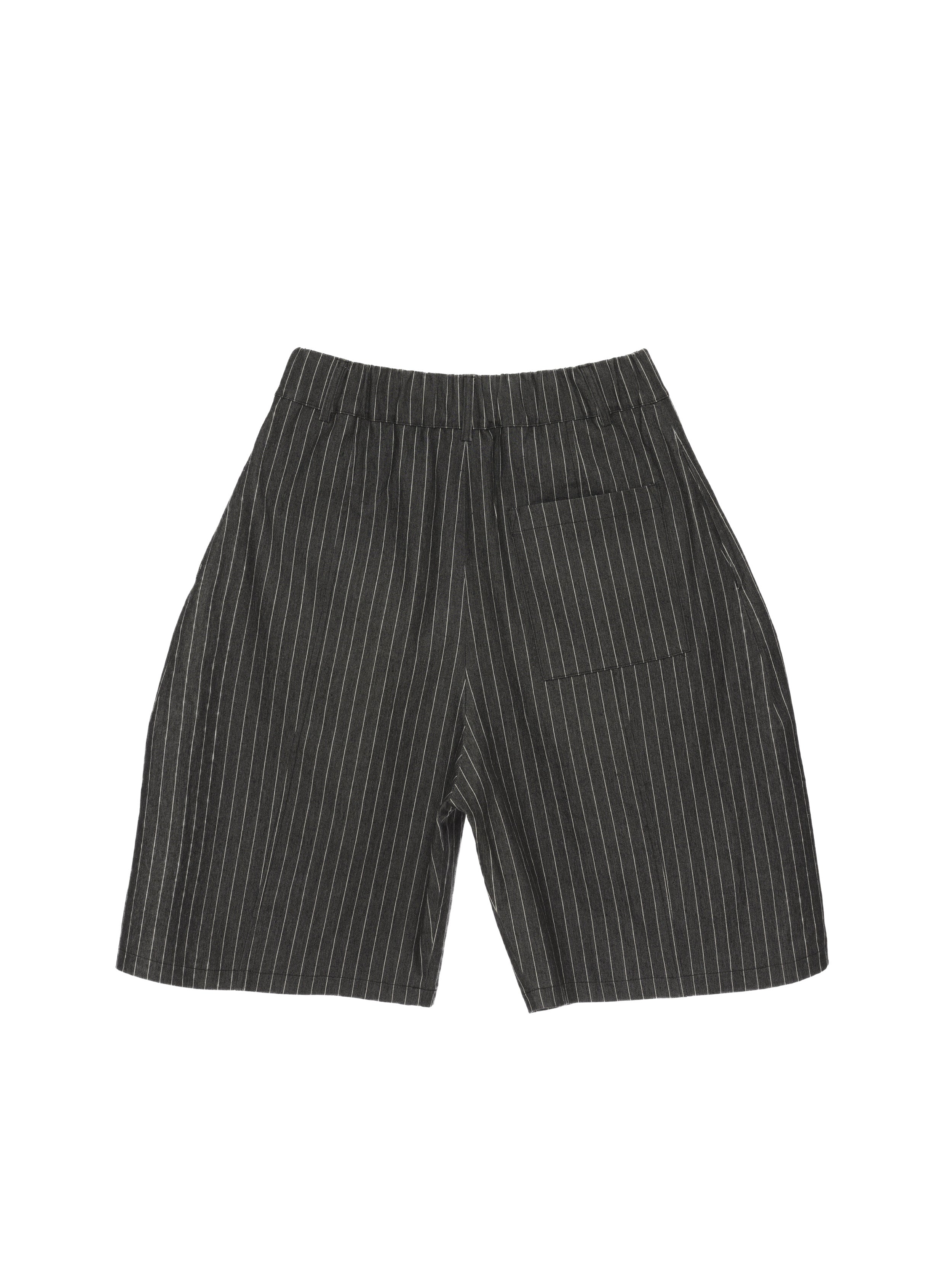 A*ク様 【Stuusy】VOLUME PLEATED SHORT STRIPE Stussy Wrinkled Stripe Volume Pleated Short Grey Men's